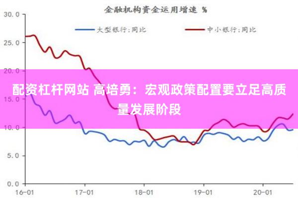 配资杠杆网站 高培勇：宏观政策配置要立足高质量发展阶段