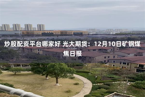 炒股配资平台哪家好 光大期货：12月10日矿钢煤焦日报