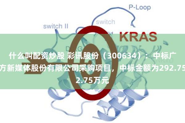 什么叫配资炒股 彩讯股份（300634）：中标广东南方新媒体股份有限公司采购项目，中标金额为292.75万元