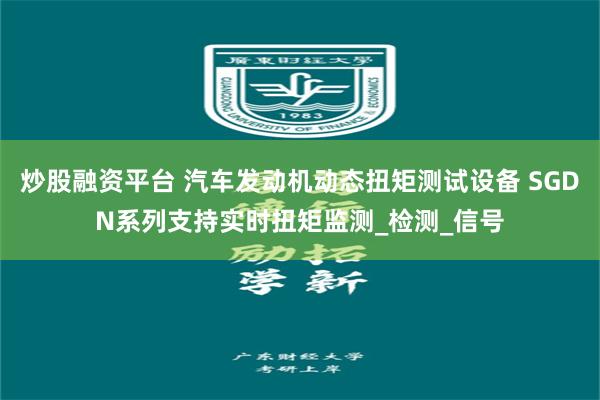炒股融资平台 汽车发动机动态扭矩测试设备 SGDN系列支持实时扭矩监测_检测_信号