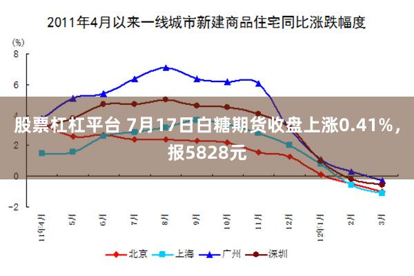 股票杠杠平台 7月17日白糖期货收盘上涨0.41%，报5828元