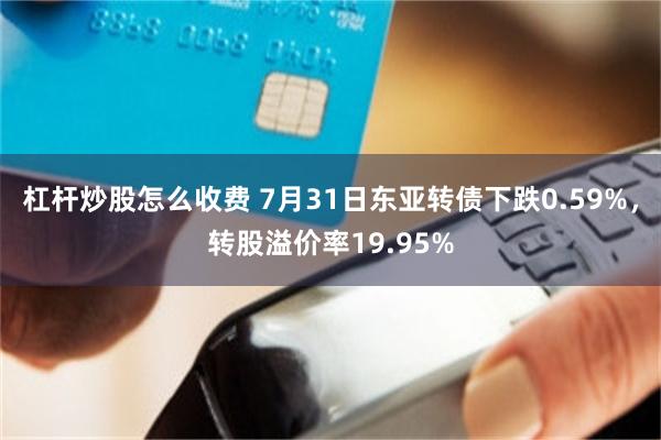 杠杆炒股怎么收费 7月31日东亚转债下跌0.59%，转股溢价率19.95%