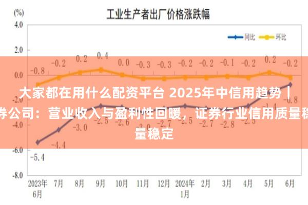 大家都在用什么配资平台 2025年中信用趋势｜证券公司：营业收入与盈利性回暖，证券行业信用质量稳定